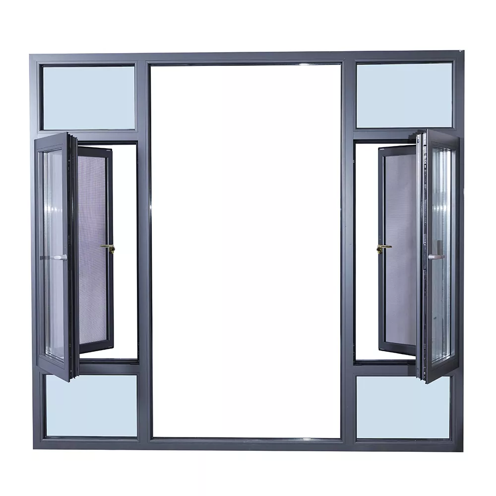 Aluminium Insulated Fenestra Screen Integrated Cum interiore illapsum Fenestra
