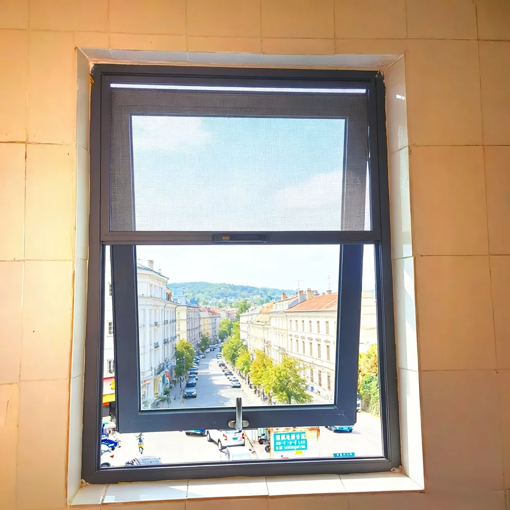 Non insulating Aluminium Alloy Fenestra Cum Screen et superior suspensio